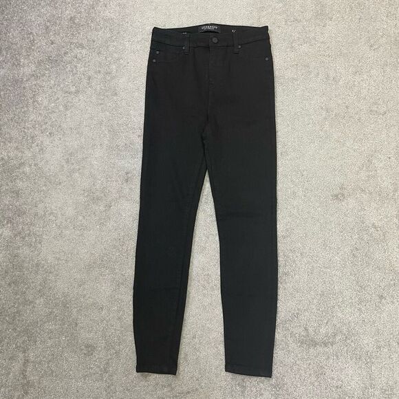 Liverpool Womens High Rise Zip Fly Stretch Ankle Slim Jeans Black Sz 4/27 NWOT - Picture 1 of 10
